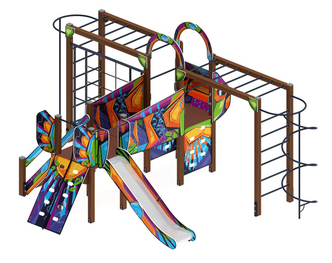 Детская игровая площадка Аэроплан (Маскарад) ДИК 2.03.4.02-02 Н=1200