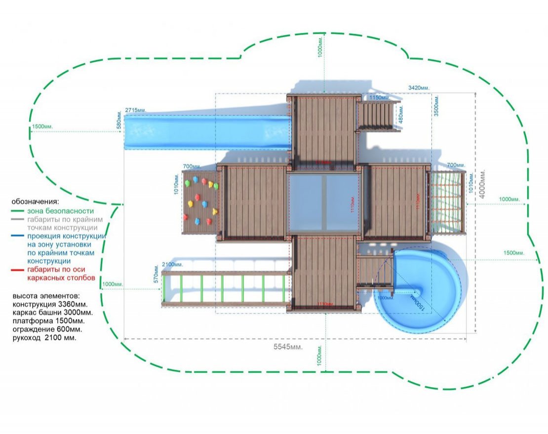 Игровой комплекс серия F модель 1 - вид 3