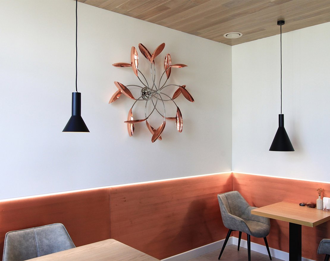 Скульптура для интерьера Звезда настенное исполнение - вид 3